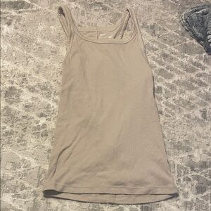 Aerie Women's Tan Ribbed Tank Top